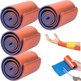 4Pcs First Aid Splint, 4.3x18.1" Emergency Medical Combat Splint, Built-in Aluminum Plate, for Medical, Sports, Home, First Aid, Pets, Finger Splints