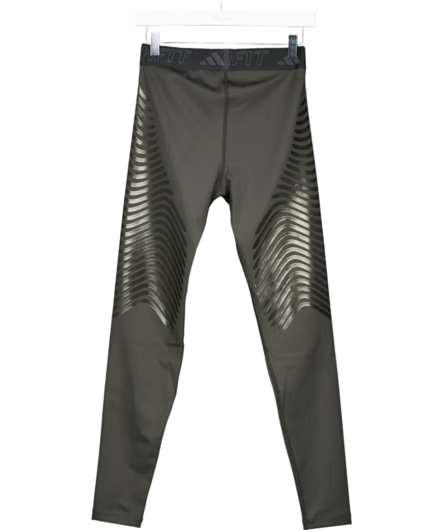 adidas Black Techfit Control X Rheon 7/8 Leggings UK M