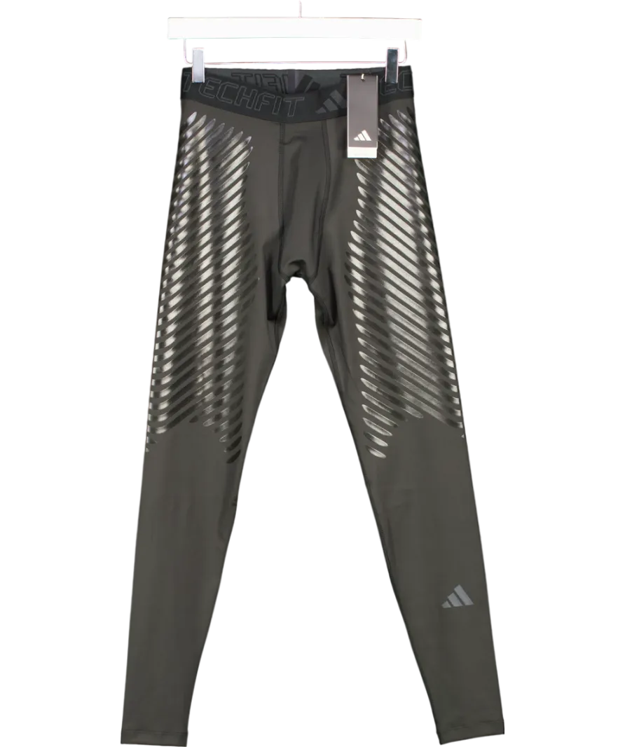 adidas Black Techfit Control X Rheon 7/8 Leggings UK M