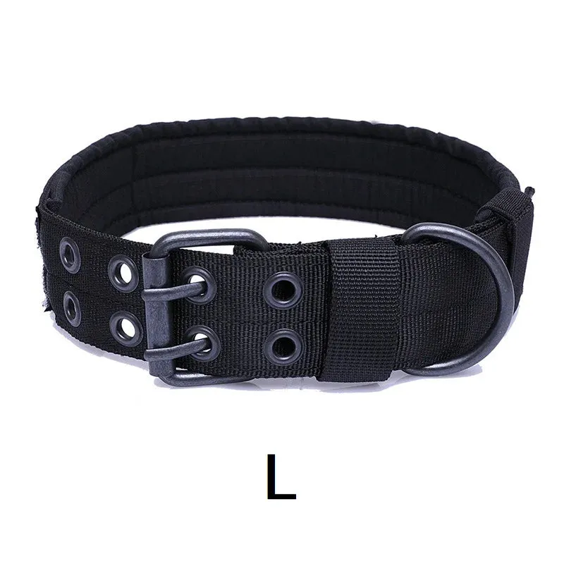 Adjustable Tactical Dog Collar for Medium to Large Breeds