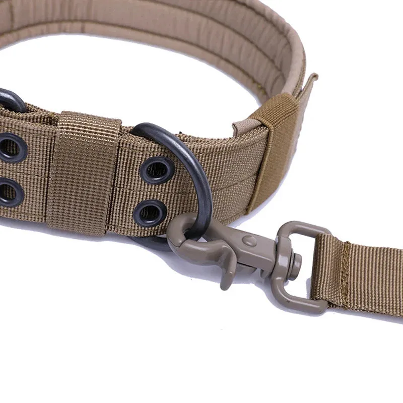 Adjustable Tactical Dog Collar for Medium to Large Breeds