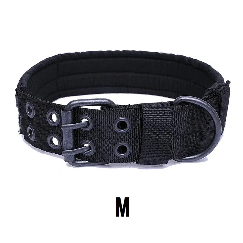 Adjustable Tactical Dog Collar for Medium to Large Breeds