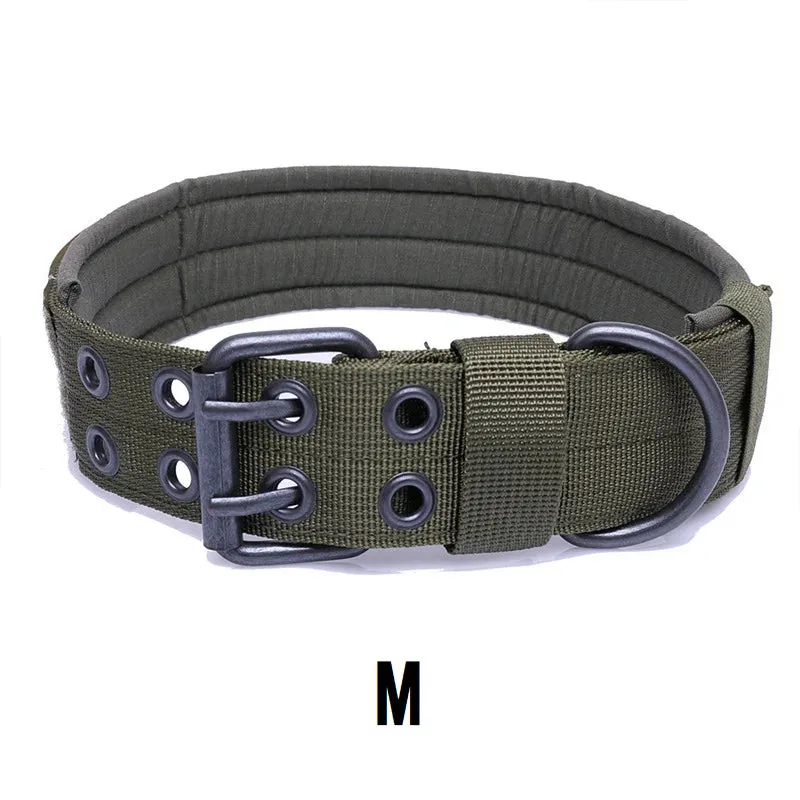Adjustable Tactical Dog Collar for Medium to Large Breeds