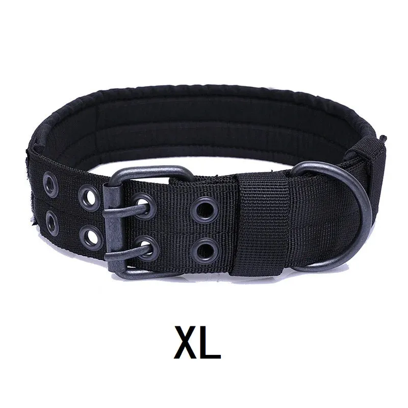 Adjustable Tactical Dog Collar for Medium to Large Breeds