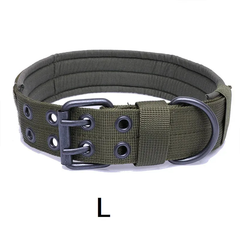 Adjustable Tactical Dog Collar for Medium to Large Breeds