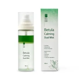 Betula Calming Dual Mist 3.04 fl oz - Birch Sap & Sunflower Seed Oil | Hydrating & Soothing 2-Layer Facial Spray | K-Beauty