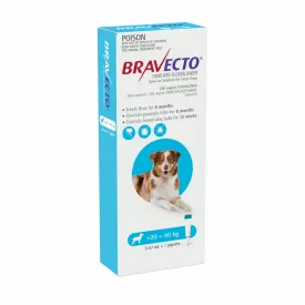 BRAVECTO Flea & Tick Spot On Treatment 20-40kg Dog