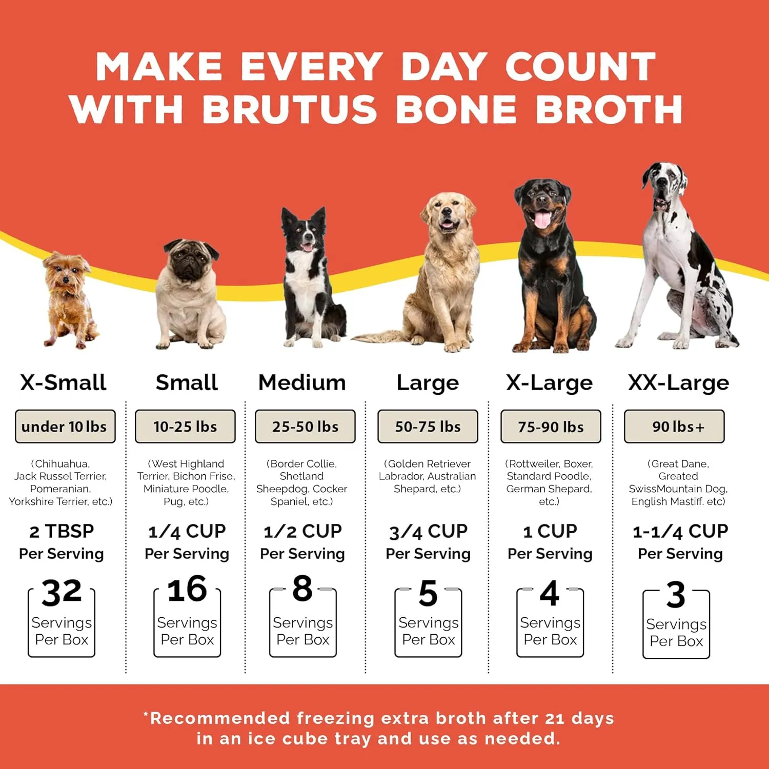 Brutus Bone Broth for Dogs | All Natural | Made in USA | Glucosamine & Chondroitin for Healthy Joints | Human Grade Ingredients | Hydrating Dog Sauce Food Topper, Gravy & Treat (Pork, 6-Pack)