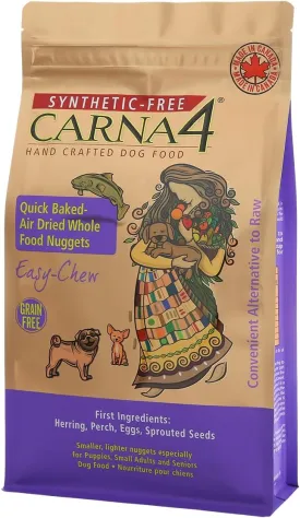 CARNA4 All Life Stages Easy Chew Fish Formula Dry Dog Food (10lbs, Fish)