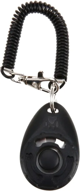 Clicker Easy to Use with Button Durable Dog Training Accessories Black