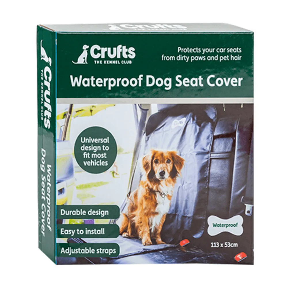 Crufts Waterproof Single Seat Cover 113 x 53cm