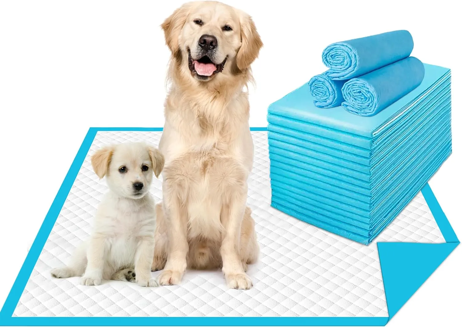 Disposable Puppy Pads | UltraAbsorbent Pee Pads for Dogs | 24"x36" | 20 Dog Pads | Leak-Proof Dog Training Pads | Heavy Duty Dog Pee Pads Extra Large | Pet Supplies | Puppy Essentials | Dog Supplies