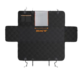 Dog Car Seat Cover, Waterproof & Nonslip Pet Seat Cover with Mesh Window, Scratchproof Hammock for Cars, Trucks, SUVs