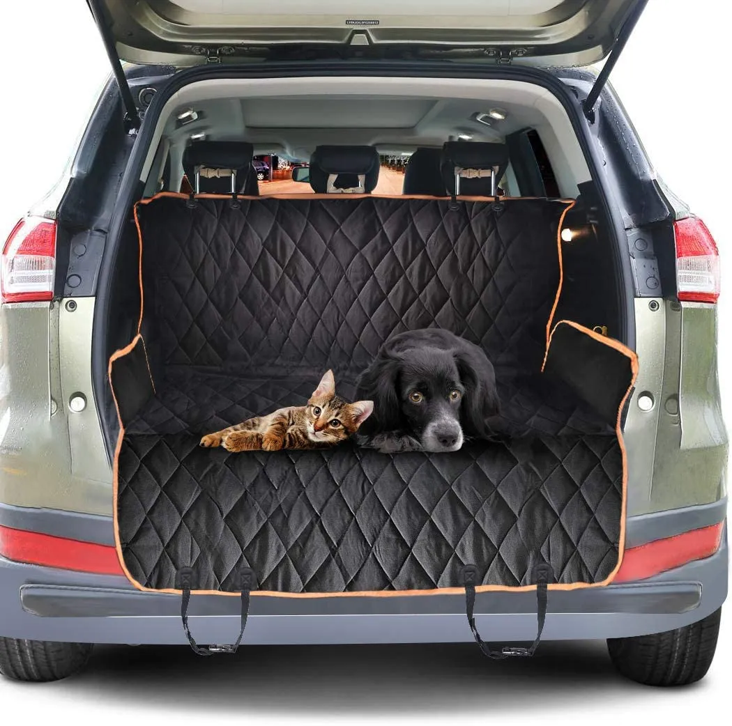 Dog Car Seat Cover Waterproof Pet Seat Cover for Back Seat Scratch Proof & Hammock 600D Heavy Duty Dog Seat Cover for Cars Truck