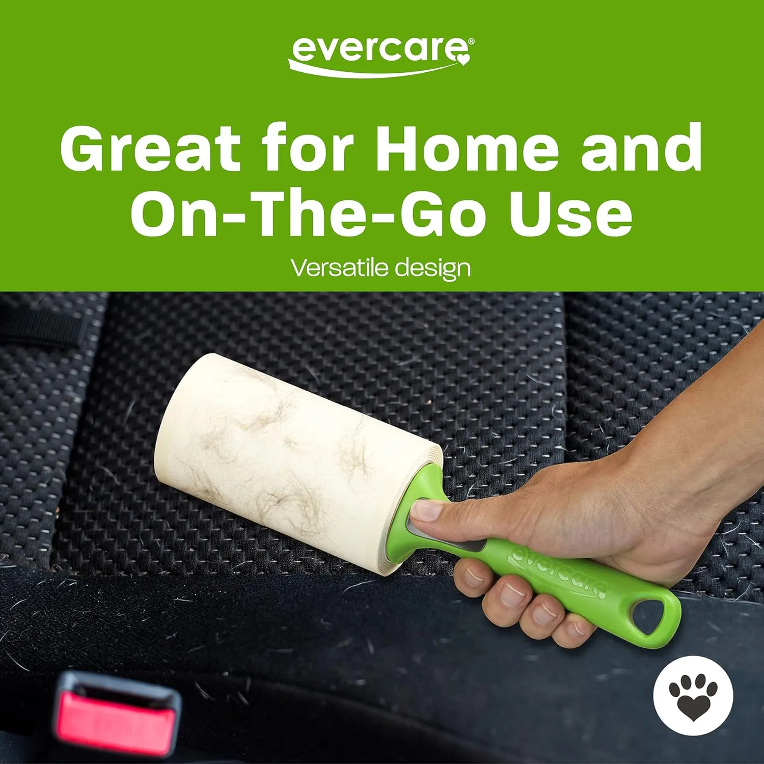Evercare Value Pack of 5 Giant Extreme Stick Refillable Lint Rollers, 60 Sheets Each