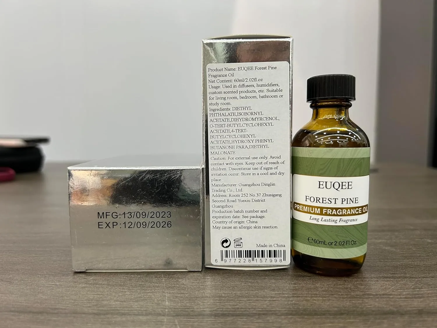 Forest Pine Fragrance Oil Premium Fragrance Essential Oil 2.02 Fl oz with Glass Dropper for Diffusers, Soap Making, DIY Candle (60ml)