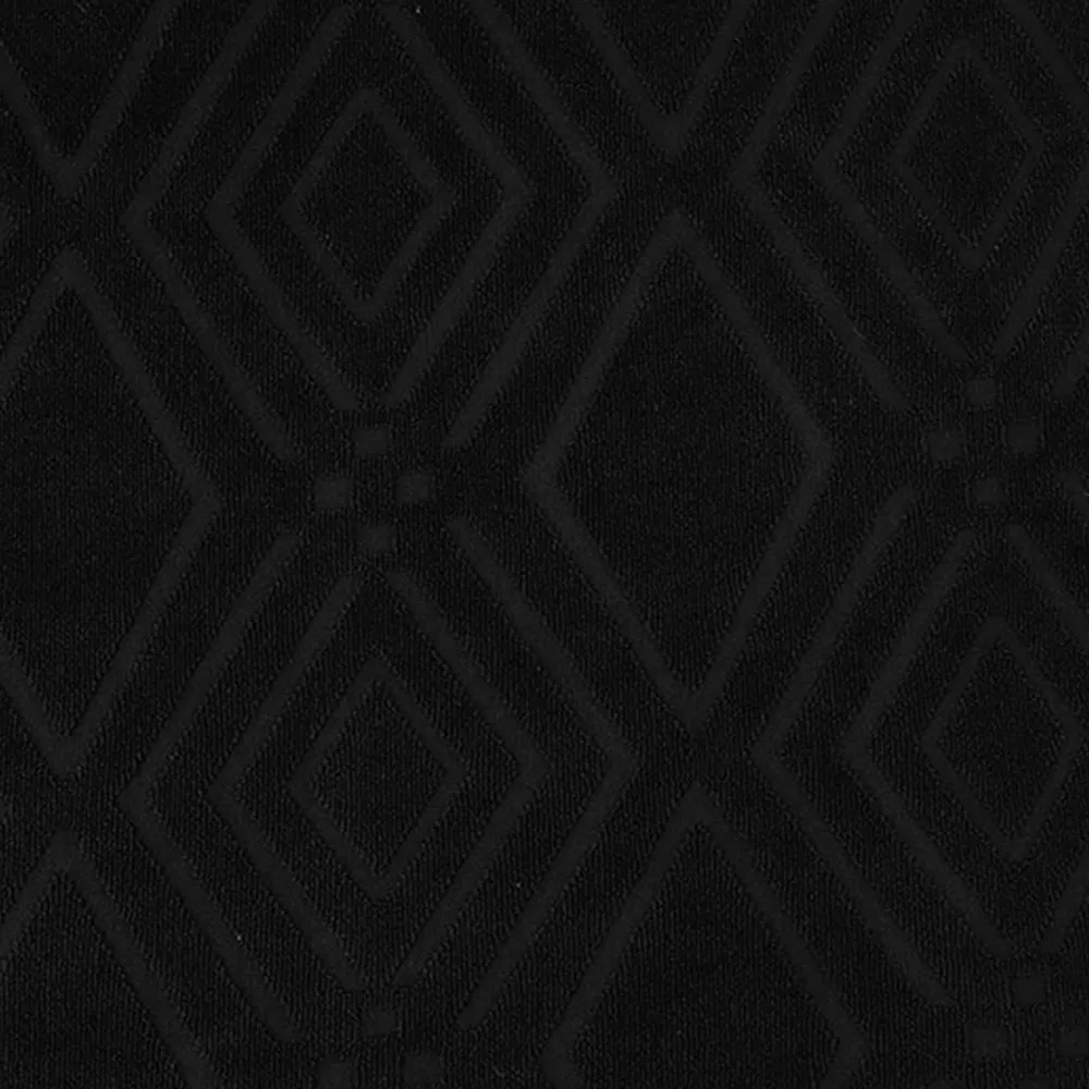 Geometric Jacquard Solid Color Stretch Chair Seat Cover