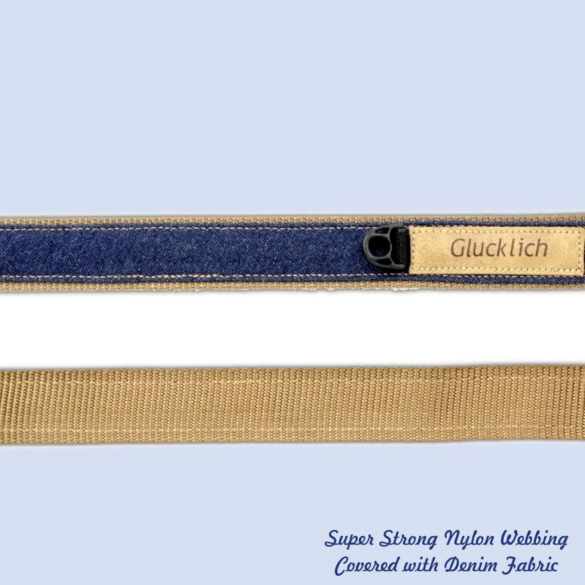 Glucklich Denim Nylon Pet Leash