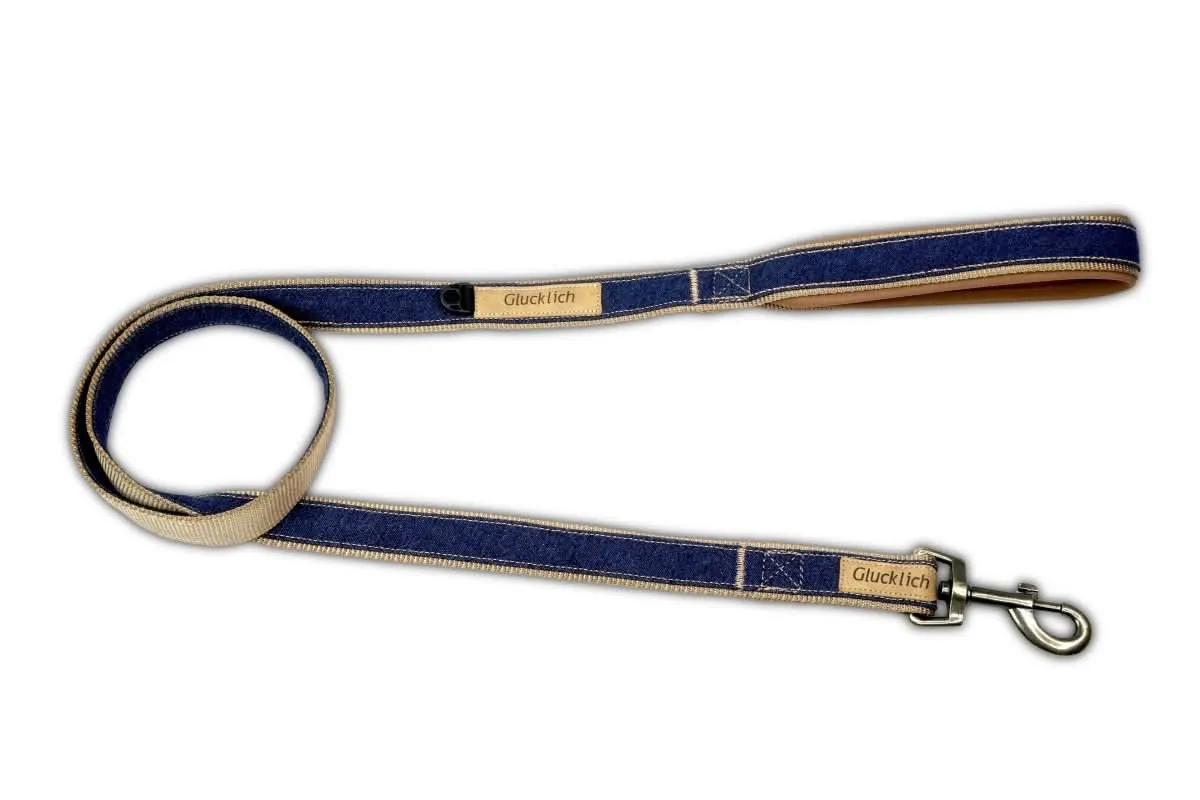 Glucklich Denim Nylon Pet Leash