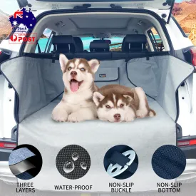 Grey Dog Car Boot Cover SUV Liner Trunk Rear Cargo Hammock Waterproof Protector