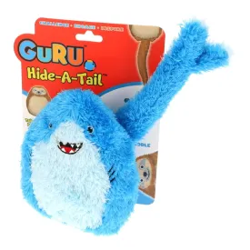 GURU Hide A Tail Shark Plush Dog Enrichment Toy Medium {)_(}