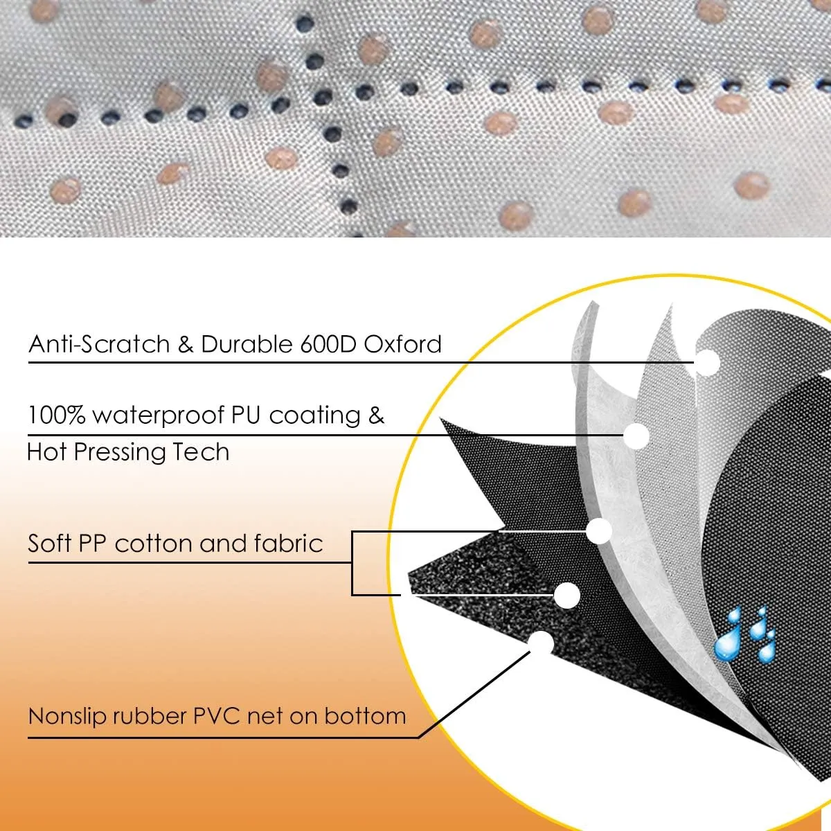 Honest Dog Car Seat Covers, Dog seat Cover with Side Flap for Cars, Trucks, and Suv's - Waterproof & Nonslip Pet Seat Cover for Backseat(Gray, 57W x 47L)