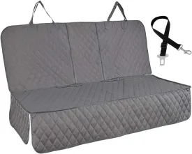 Honest Dog Car Seat Covers, Dog seat Cover with Side Flap for Cars, Trucks, and Suv's - Waterproof & Nonslip Pet Seat Cover for Backseat(Gray, 57W x 47L)