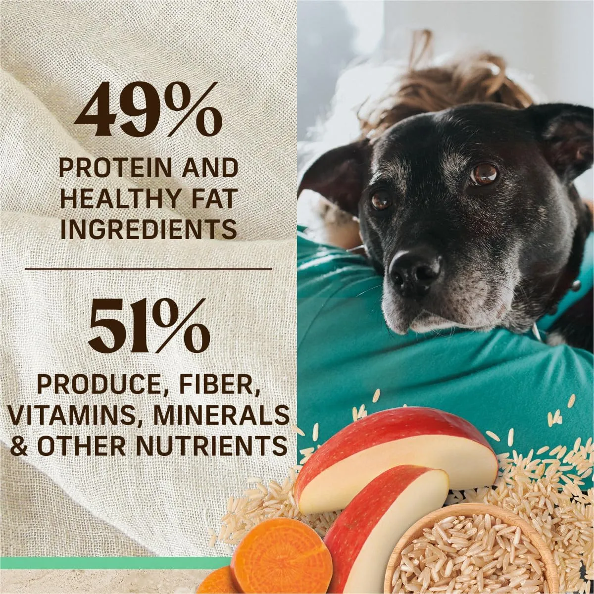 Merrick Healthy Grains Premium Dry Dog Food, Wholesome and Natural Dry Chicken Kibble, Senior Recipe - 4.0 lb. Bag