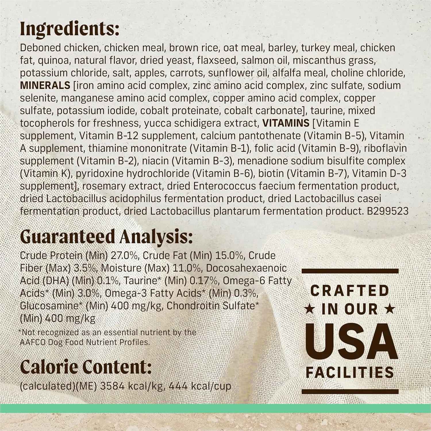 Merrick Healthy Grains Premium Dry Dog Food, Wholesome and Natural Dry Chicken Kibble, Senior Recipe - 4.0 lb. Bag