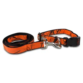 Mossy Oak Collar & Lead Set, Blaze, Medium