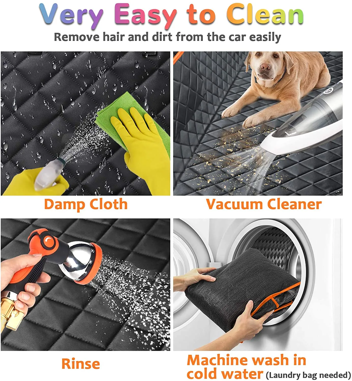 🐶NEW Dog Seat Cover for Back Seat, Waterproof Dog Hammock ,Anti-Slip Back Seat Car Seat Cover