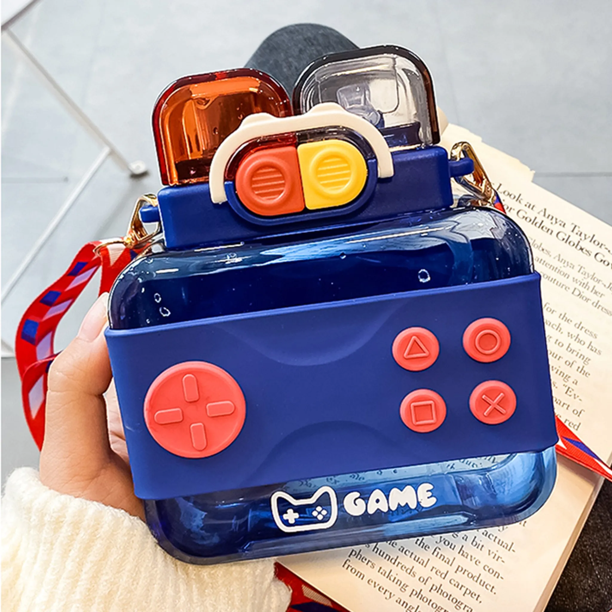 Nintendo Console Game Water Bottle Double Drinking