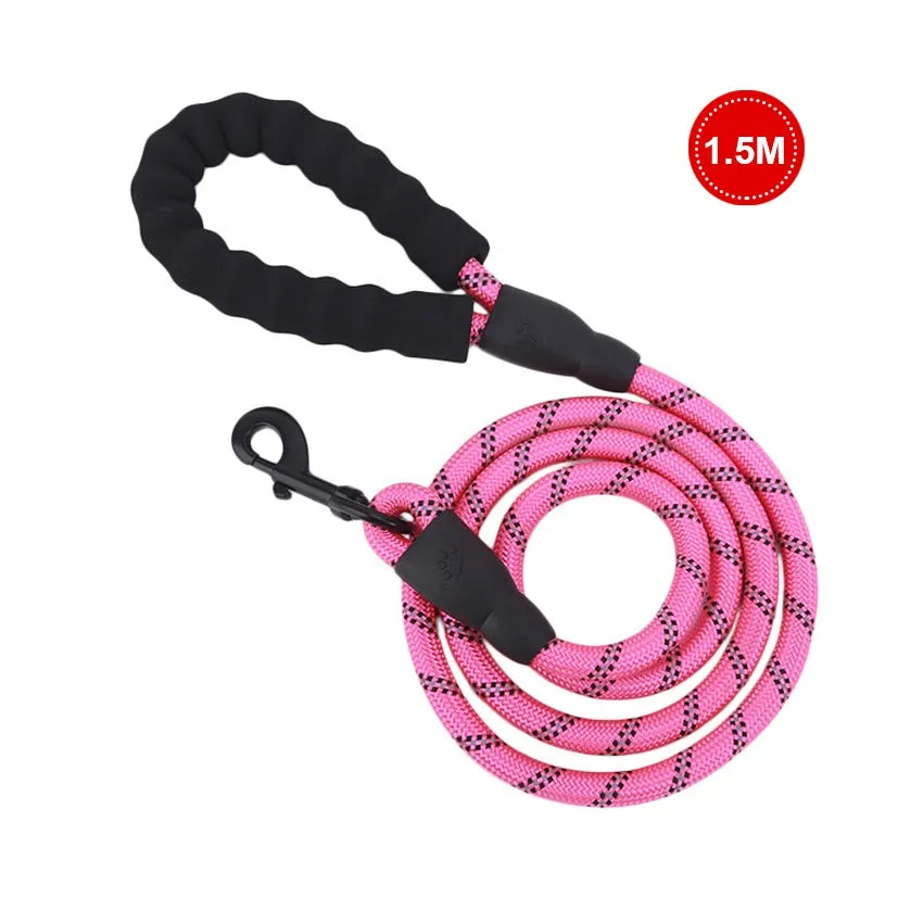 Pet Leash Outdoor Dog Leash Handle Rope P Style Belt
