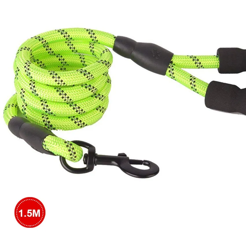 Pet Leash Outdoor Dog Leash Handle Rope P Style Belt