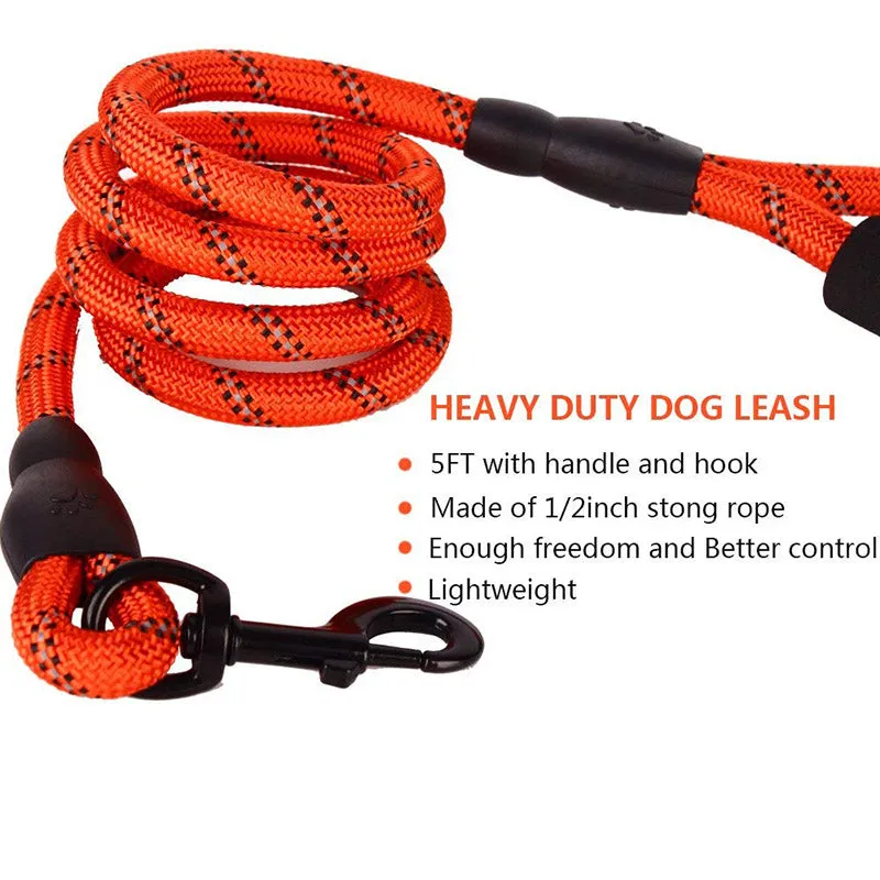 Pet Leash Outdoor Dog Leash Handle Rope P Style Belt