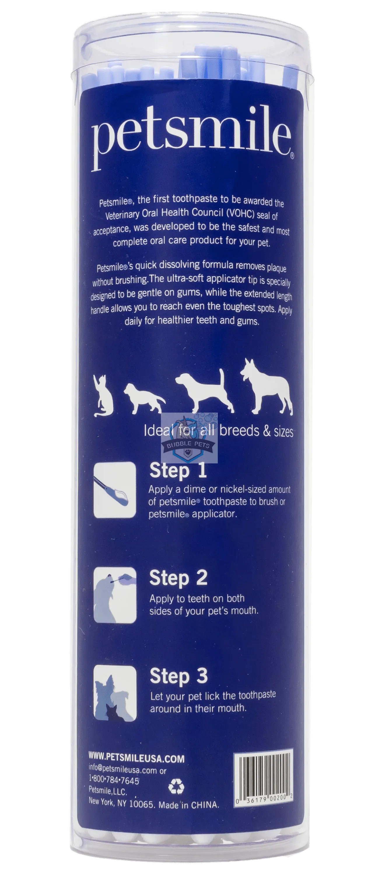 Petsmile Applicator Swabs for Dogs & Cats (50 pcs)
