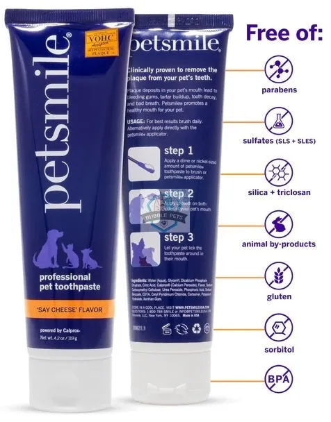 Petsmile Professional Cheese Flavour Toothpaste for Dogs & Cats