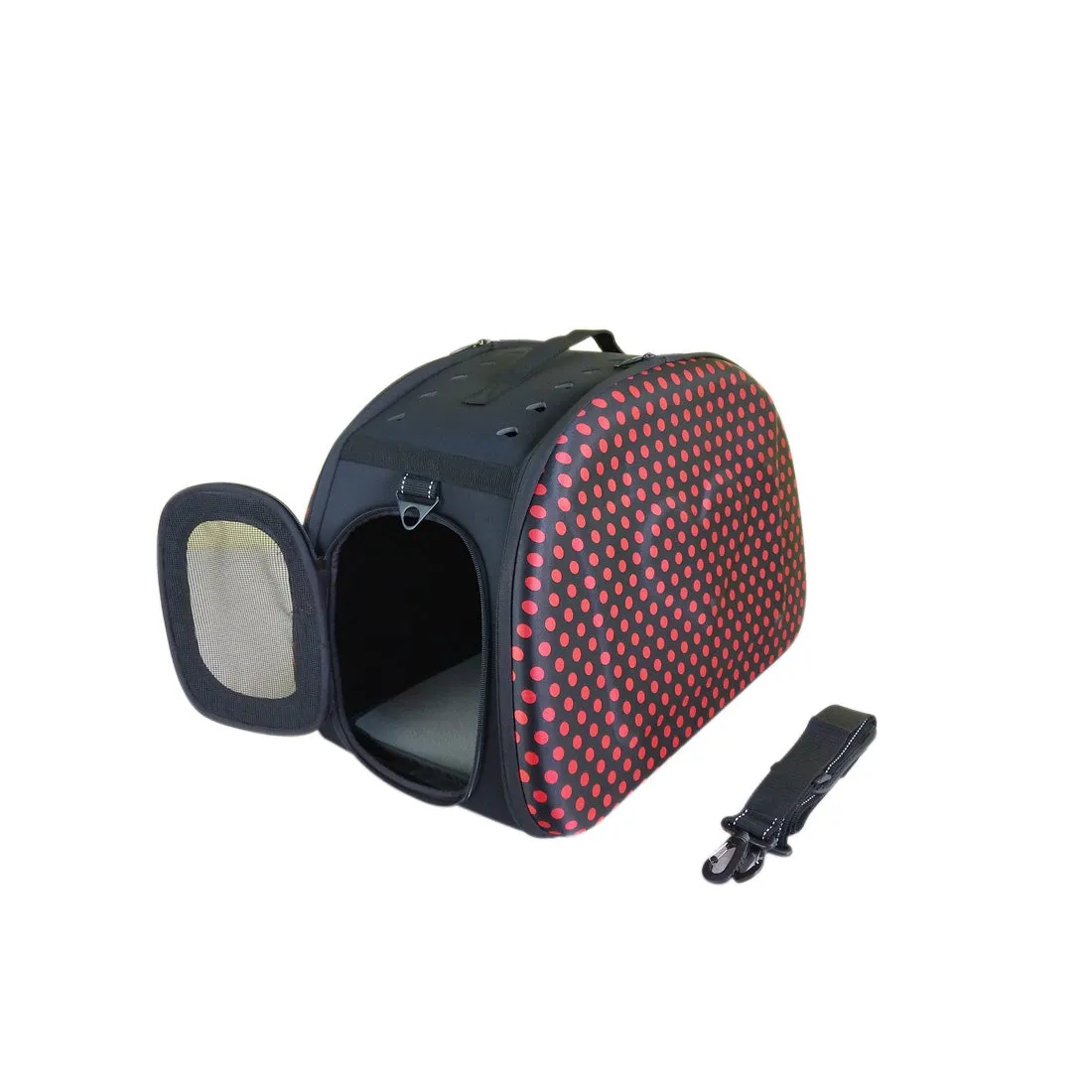 Polka Dot Foldable Pet Carrier Bag Soft Dog Crate Cat Cage Kennel Tent House
