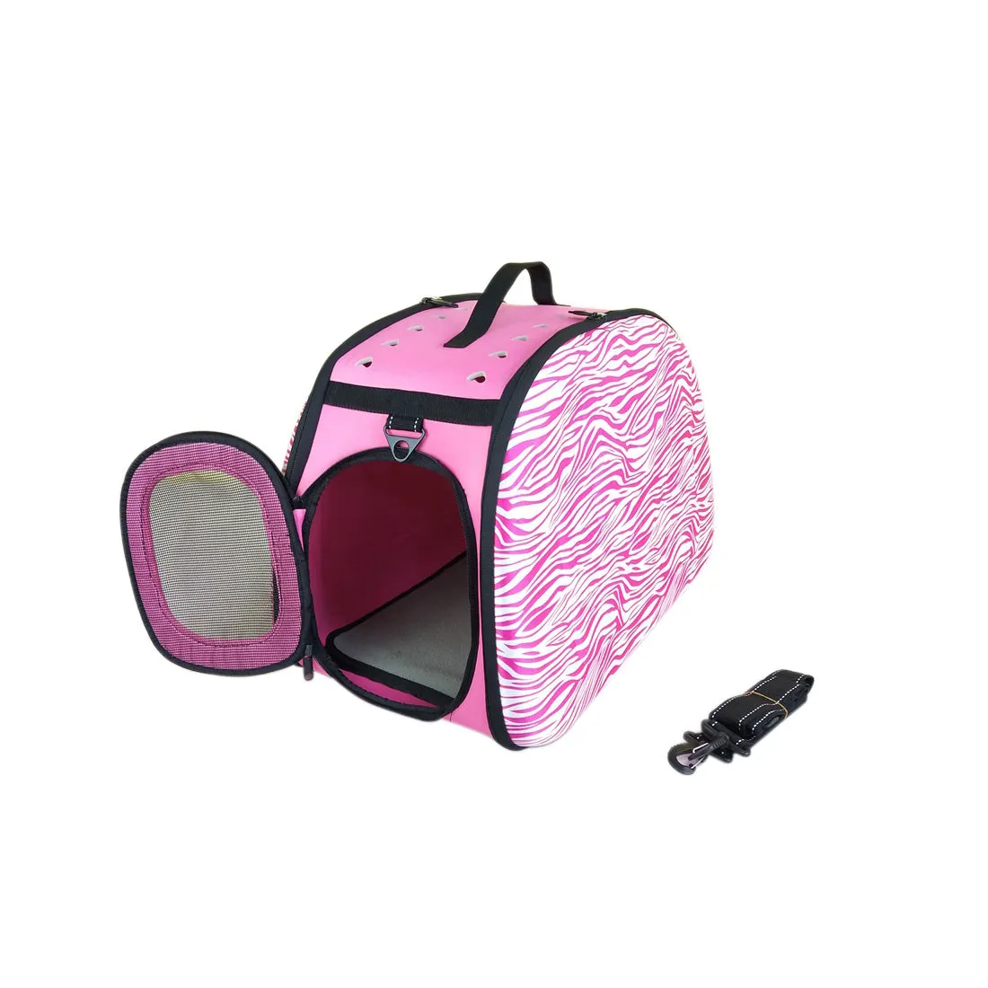 Polka Dot Foldable Pet Carrier Bag Soft Dog Crate Cat Cage Kennel Tent House
