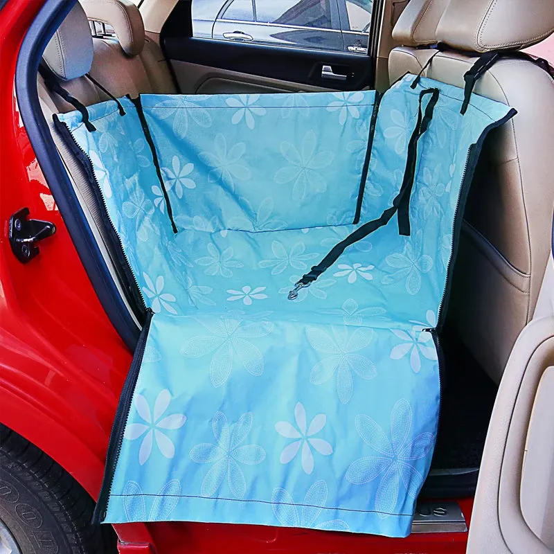 Premium Pet Car Seat Cover: Versatile Dog and Cat Carrier Mat for Rear Seat Protection and Hammock Style Support