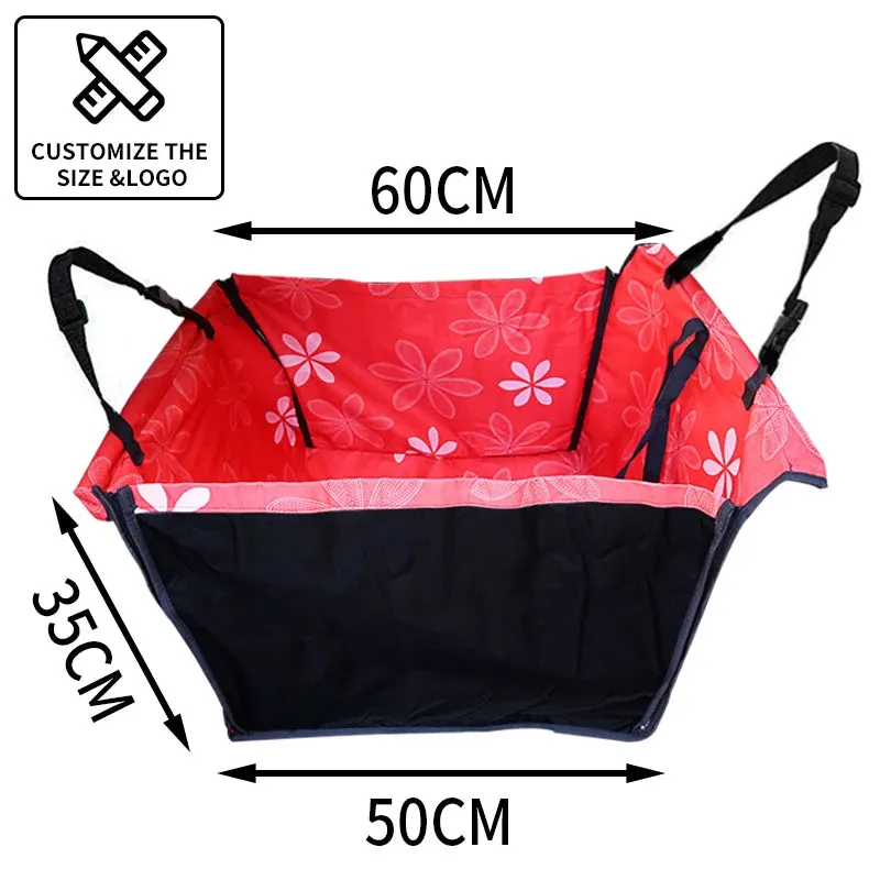Premium Pet Car Seat Cover: Versatile Dog and Cat Carrier Mat for Rear Seat Protection and Hammock Style Support