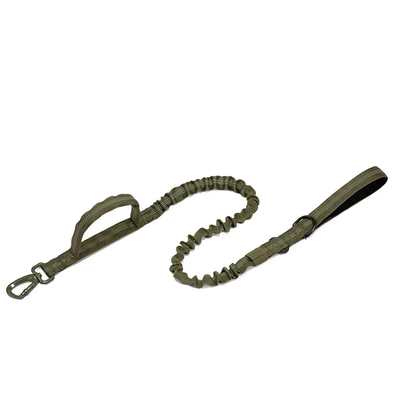 Reflective Nylon Dog Collar and Leash Set for Large Dogs - Tactical Training Gear