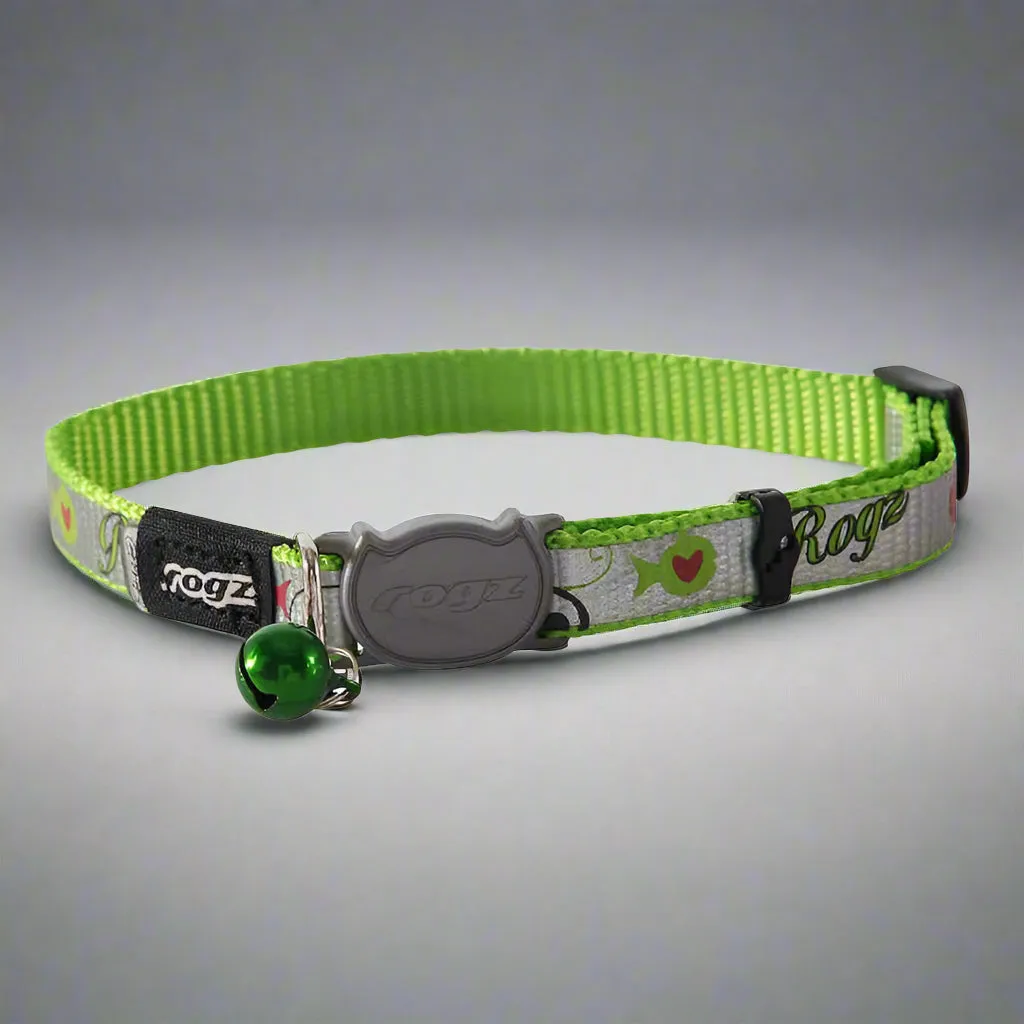 Rogz Green ReflectoCat Collar