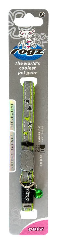 Rogz Lime Green NightCat Collar