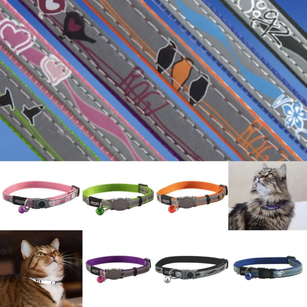Rogz Lime Green NightCat Collar