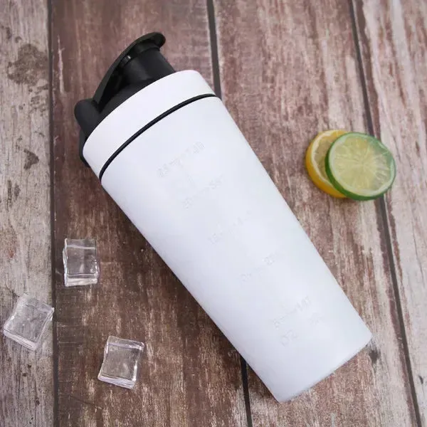 Stainless Steel Portable Water Bottle-Fitness Protein Shaker Cup
