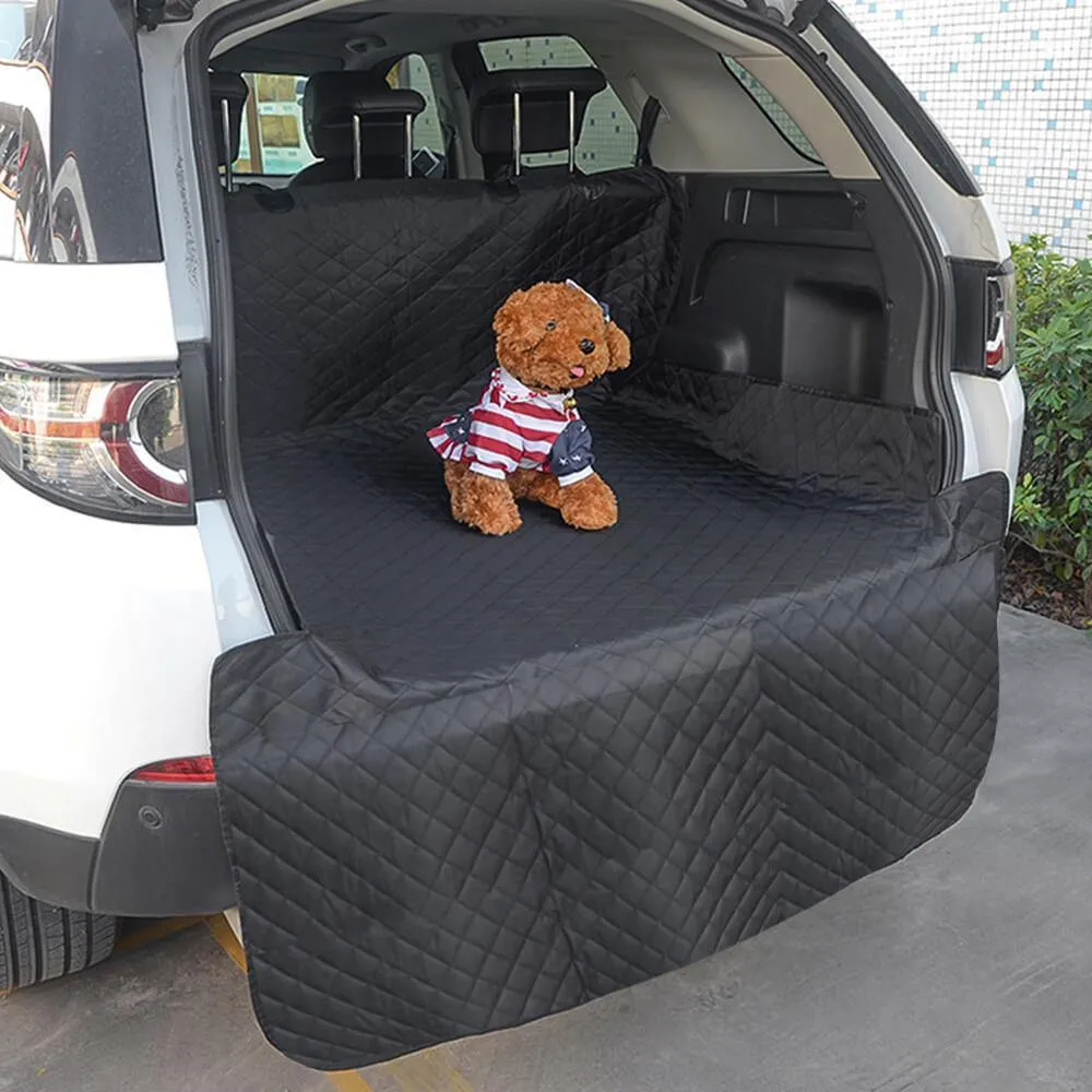 SUV Cargo Liner Pet Dog Car Seat Cover Mat w/ Bumper Flap Protector