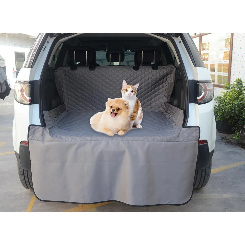 SUV Cargo Liner Pet Dog Car Seat Cover Mat w/ Bumper Flap Protector