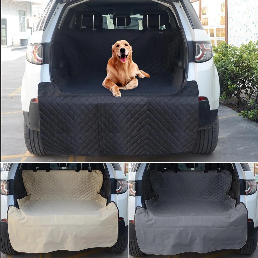 SUV Cargo Liner Pet Dog Car Seat Cover Mat w/ Bumper Flap Protector