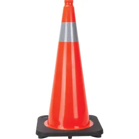 Traffic Cone, 28", Orange, 4" Reflective Collar(s)